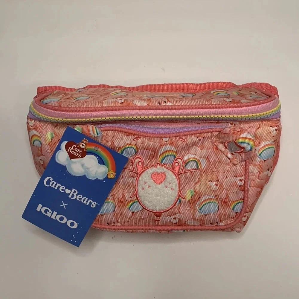 The Care Bears 3 Can Fanny Pack Ihloo Cooler Bag New